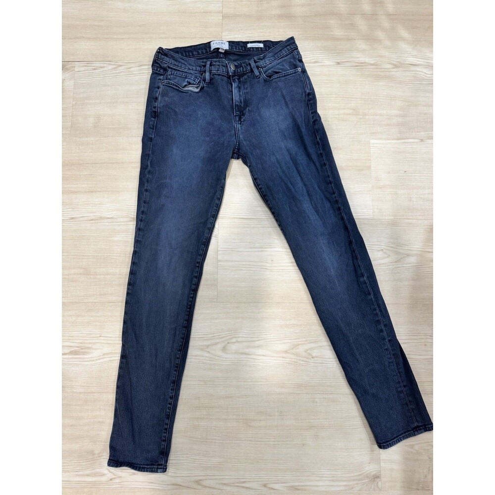 L’Homme Skinny Frame denim 31 X 32 Dark Blue No Stretch